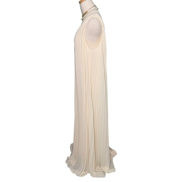 Reformation Rafina Dress ivory pleated wedding bridal maxi loose fit size 6 - Picture 8 of 15